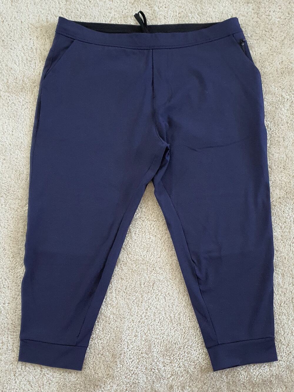 Public Rec All Day Every Day Pants Mens 42/28 Navy Blue Stretch Jogger Trousers